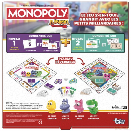 Monopoly - Junior 2 in 1 (FR)
