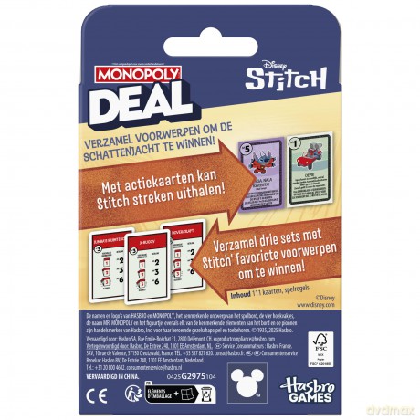 Monopoly Deal Disney Stitch