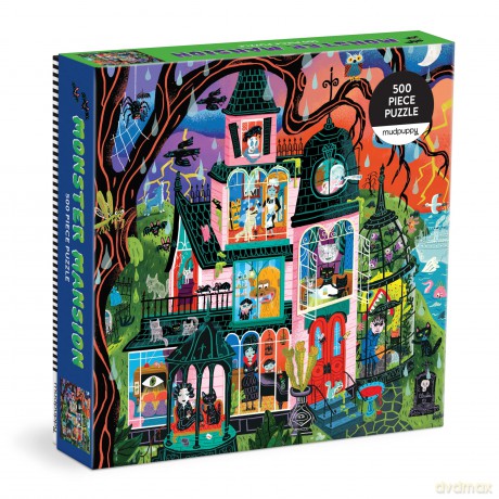 Monster Mansion 500 Piece Family Puzzle [KSIĄŻKA]