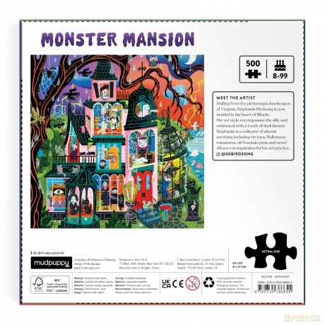 Monster Mansion 500 Piece Family Puzzle [KSIĄŻKA]