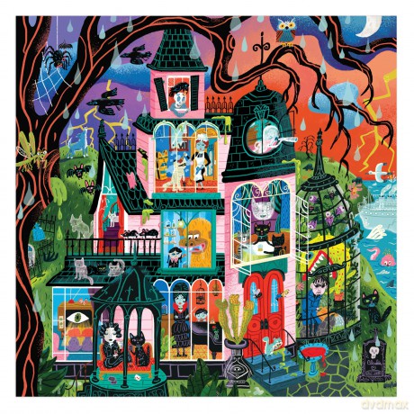 Monster Mansion 500 Piece Family Puzzle [KSIĄŻKA]