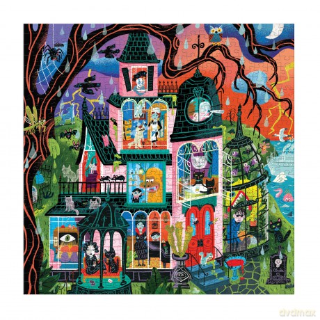 Monster Mansion 500 Piece Family Puzzle [KSIĄŻKA]
