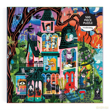 Monster Mansion 500 Piece Family Puzzle [KSIĄŻKA]