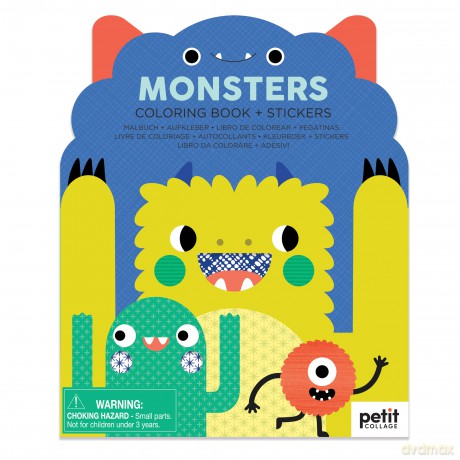 Monsters Coloring Book and Stickers [KSIĄŻKA]
