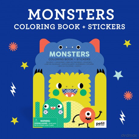 Monsters Coloring Book and Stickers [KSIĄŻKA]