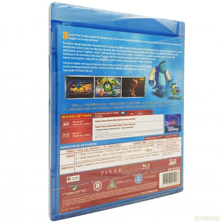Monsters University -br 3d + Br- [2xBlu-Ray]