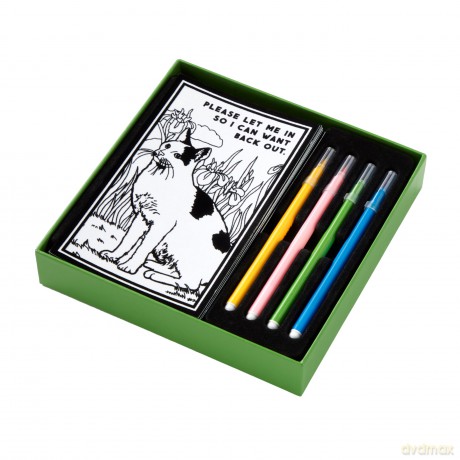 Moody Cats Magic Velvet Coloring Set [KSIĄŻKA]