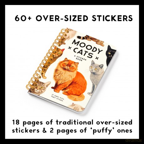 Moody Cats Sticker Book [KSIĄŻKA]