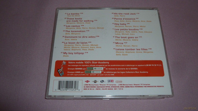 Star Academy 3 - Fait Sa Bamba: Morganne - Sofia - Elodie - Anne - Valerie - Michal - Romain - Pierre - Patxi [CD]