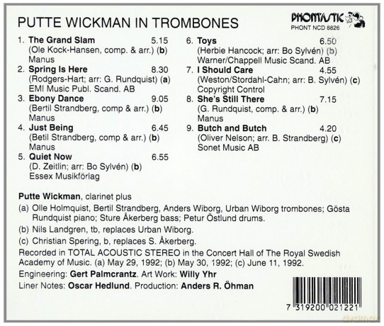 Putte Wickman: In Trombones [CD]