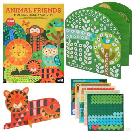 Mosaic Sticker Activity Animal Friends [KSIĄŻKA]