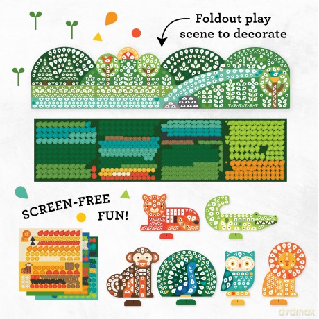 Mosaic Sticker Activity Animal Friends [KSIĄŻKA]
