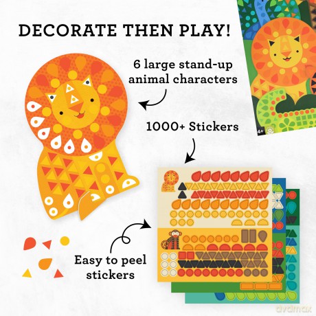 Mosaic Sticker Activity Animal Friends [KSIĄŻKA]