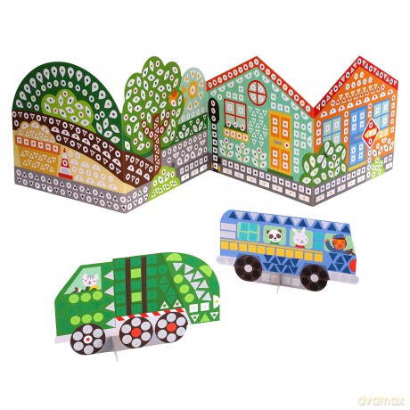 Mosaic Sticker Activity On the Move [KSIĄŻKA]