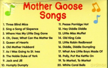 Mother Goose Songs 20 Great Songs for C [CD]