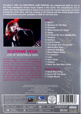 Suzanne Vega: Montreux [DVD]