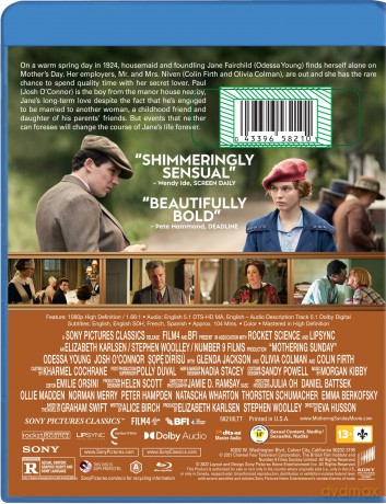 Mothering Sunday [Blu-Ray]