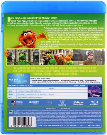 Muppety: Poza prawem [Blu-Ray]