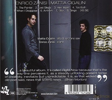 Enrico Cigalini Mattia-Zanisi: Right Now [CD]