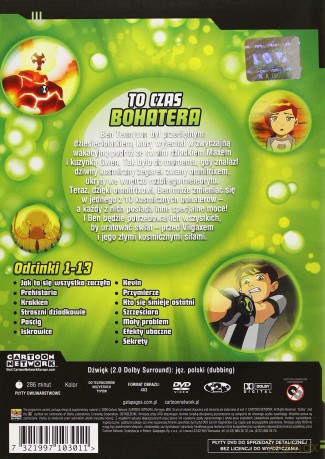 Ben 10 odcinki 1-13 [2DVD]