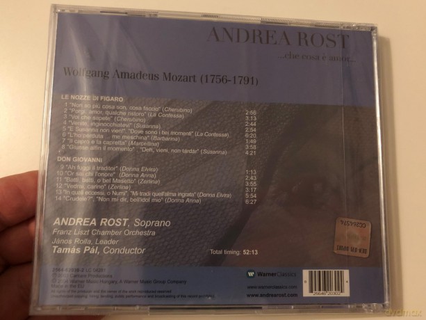 Rost Andrea - Pal Tamas: Mozart Arias - Che Cosa E Amore [CD]