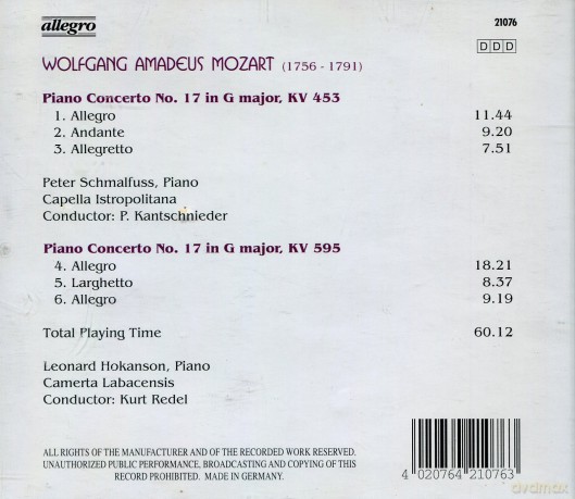 Capella Istropolitana: Mozart, Wolfgang Amadeus [CD]