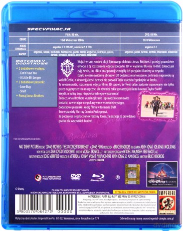 Jonas Brothers: Koncert 3D [Blu-Ray]+[DVD]