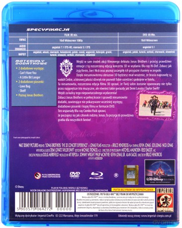 Jonas Brothers: Koncert 3D [Blu-Ray]+[DVD]