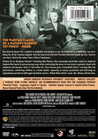 Mrs Miniver [DVD]