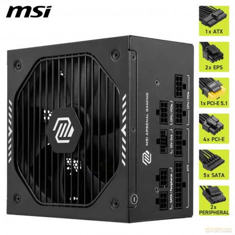 MSI Netzteil MAG A750GLS PCIE5 750