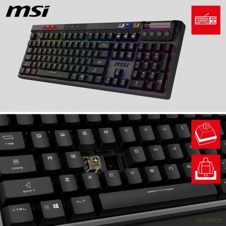 MSI STRIKE Pro Silent W Gaming Keyboard,