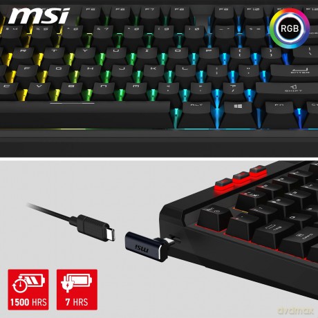 MSI STRIKE Pro Silent W Gaming Keyboard,