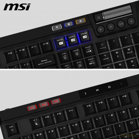 MSI STRIKE Pro Silent W Gaming Keyboard,