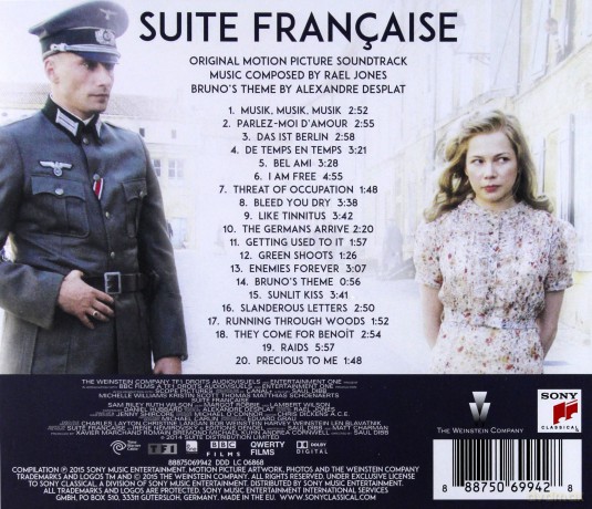Suite Française Soundtrack (Rael Jones) [CD]