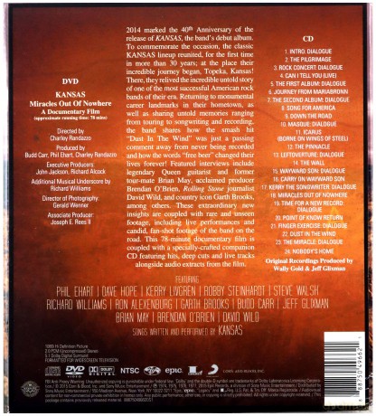 Kansas: Miracles Out of Nowhere [CD]+[DVD]