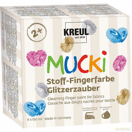 P: MUCKI Stoff-Fingerfarbe 4er Set 150 ml