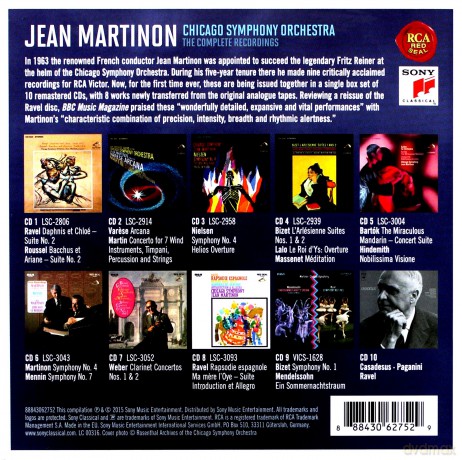 Jean Martinon: Jean Martinon - The Complete CSO Recordings [10CD]