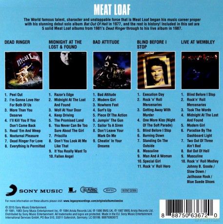 Meat Loaf: Original Album Classics [5CD]