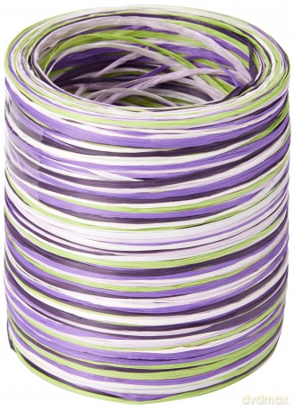 Multi Raffia 50m,lila-grźn-Wss