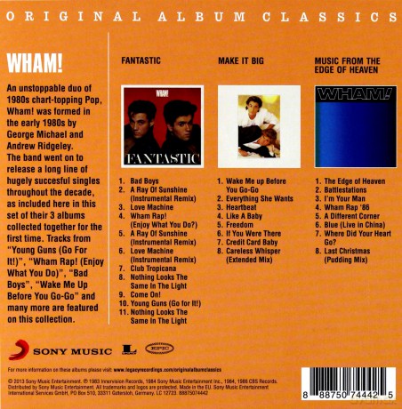 Wham!: Original Album Classics [3CD]