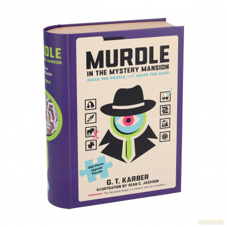Murdle in the Mystery Mansion 500Piece Jigsaw Puzzle [KSIĄŻKA]