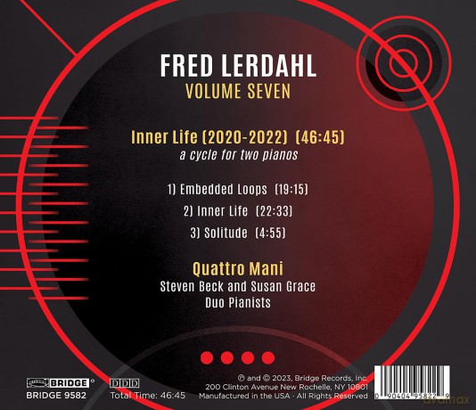 Quattro Mani: Music Of Fred Lerdahl Vol 7 [CD]