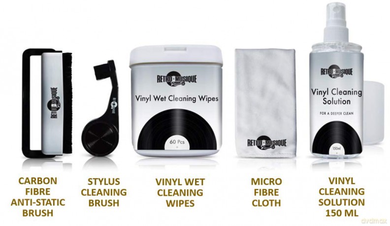 Music Protection: Music Protection - Vinyl Record Cleaning Kit - Retro Musique (AV-ACC)