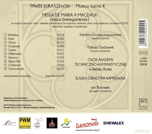 Lukaszewski: Musica Sacra 4 [CD]