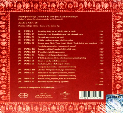 Paulina Ceremużyńska: Audite Gentes [CD]