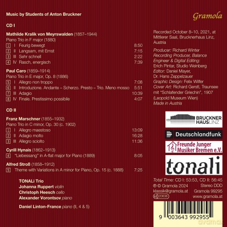 Tonali Trio/Linton-France: Musik von SchźlerInnen Anton Bruckners [2CD]