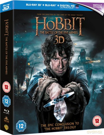 The Hobbit: The Battle of the Five Armies (Hobbit: Bitwa Pięciu Armii) [Blu-Ray 3D]+ [Blu-Ray]