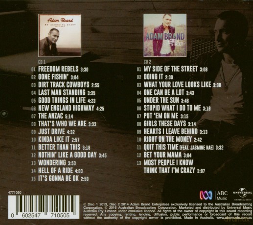 Brand Adam: My Acoustic Diary/My Side Of The Street (Double Pack) [2CD]