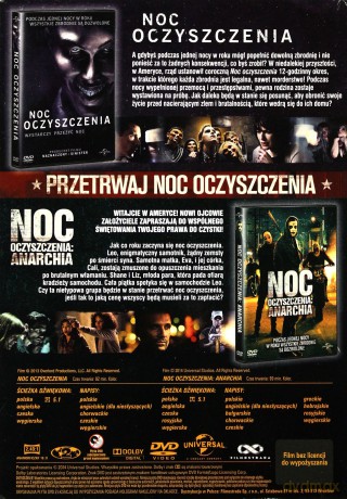 Noc oczyszczenia / Noc oczyszczenia: Anarchia [BOX] [2DVD] 