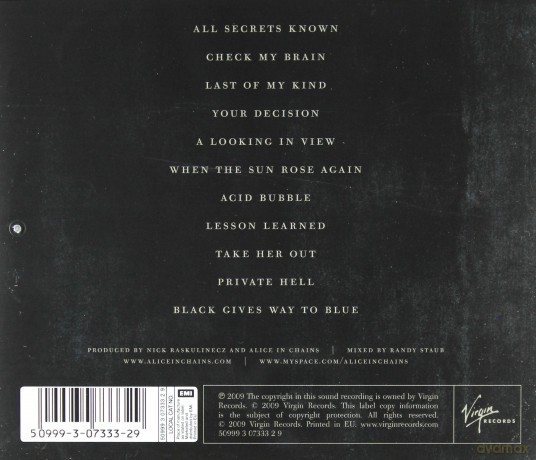 Alice in Chains: Black Gives Way To Blue [CD]